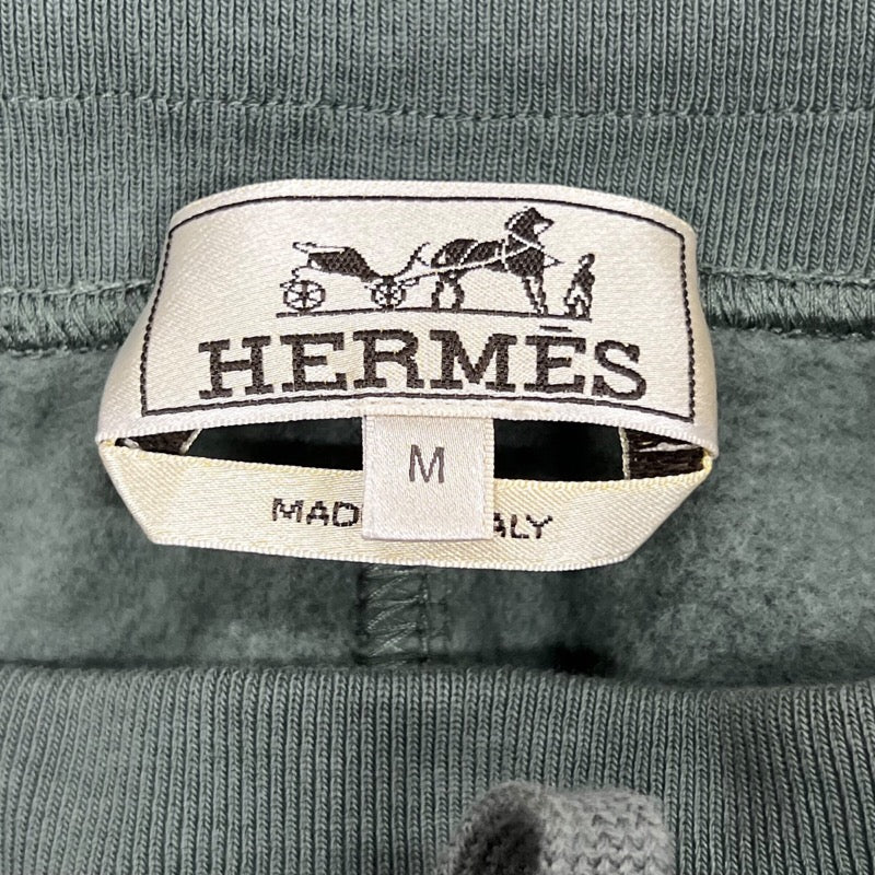 エルメス HERMES ランHサイドラインスウェットパンツ カーキ コットン メンズ その他ボトムス