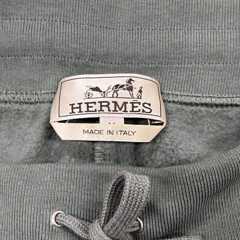 エルメス HERMES ランHサイドラインスウェットパンツ カーキ コットン メンズ その他ボトムス