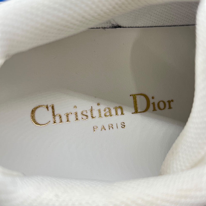 クリスチャン・ディオール Christian Dior ID ラバーソールスニーカー ホワイト×ブルー ラバー×レザー レディース スニーカー