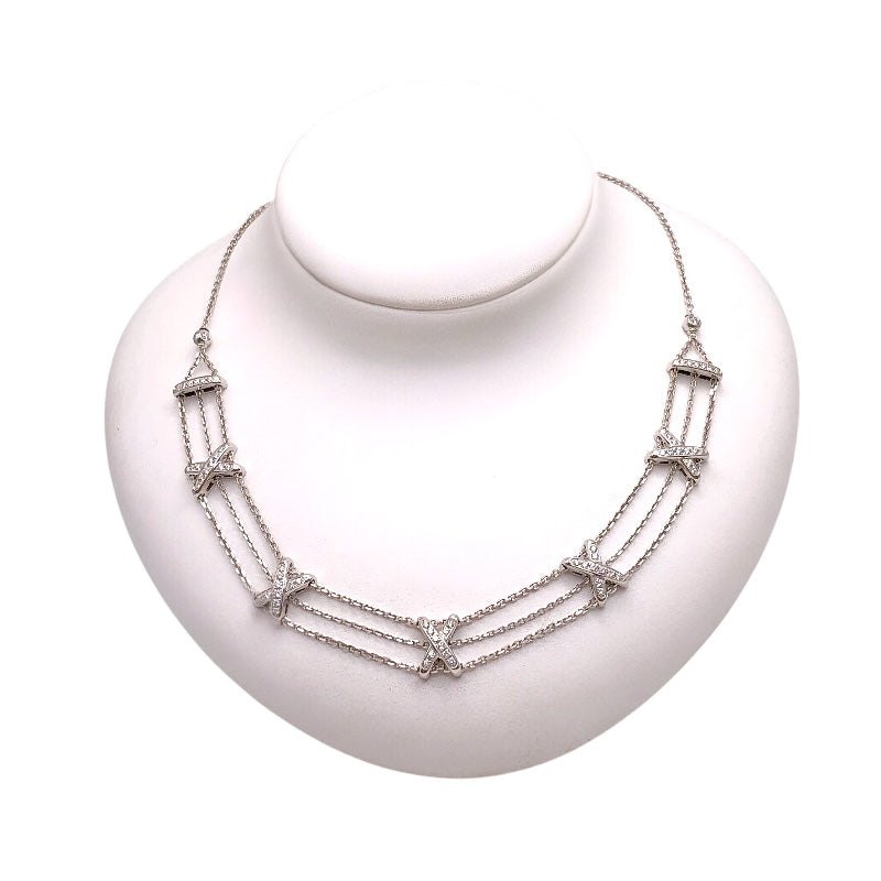 ショーメ CHAUMET リアンネックレス K18ホワイトゴールド ジュエリー