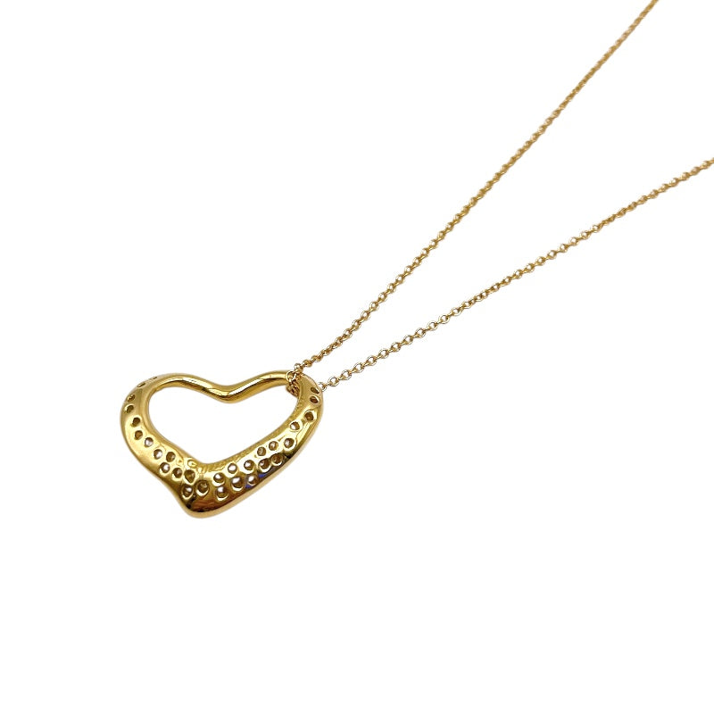 トリプルハート　K18 ゴールド　ダイヤモンド　ジュエリー　ネックレス　美品 ティファニー TIFFANY＆CO オープンハードダイヤネックレス