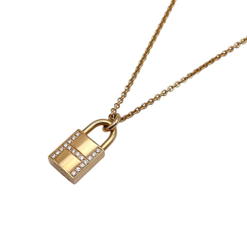 エルメス HERMES アミュレットカデナダイヤネックレス K18ピンクゴールド ジュエリー