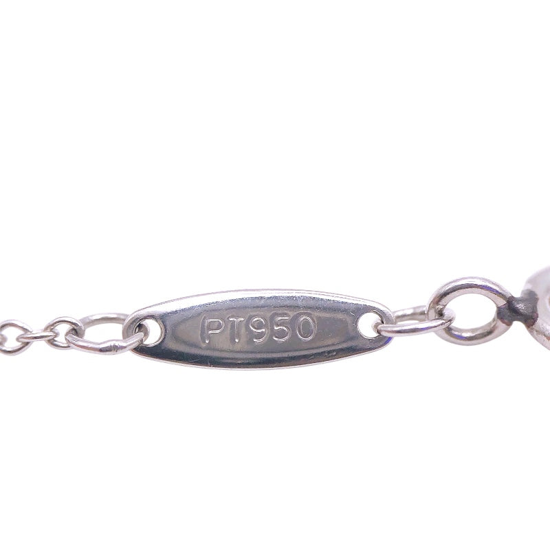 ティファニー TIFFANY＆CO バイザヤードネックレス Pt950/3PD ジュエリー