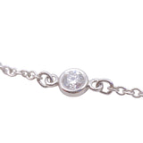 ティファニー TIFFANY＆CO バイザヤードネックレス Pt950/3PD ジュエリー