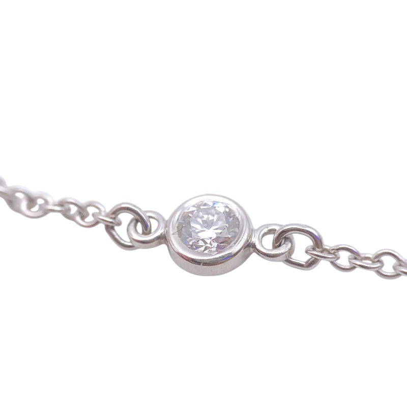 ティファニー TIFFANY＆CO バイザヤードネックレス Pt950/3PD ジュエリー