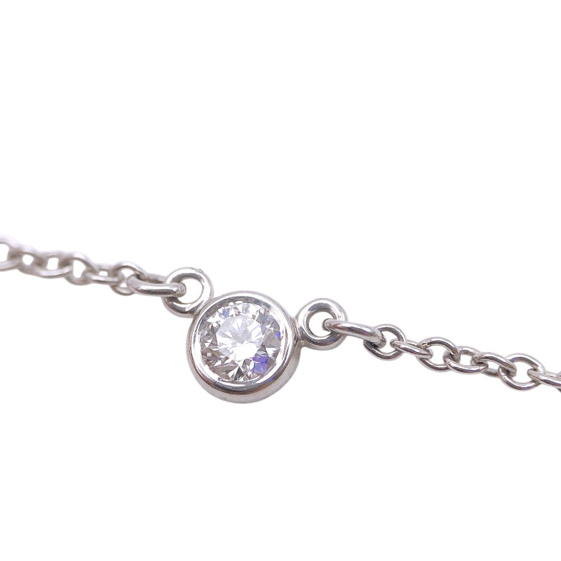 ティファニー TIFFANY＆CO バイザヤードネックレス Pt950/3PD ジュエリー