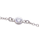 ティファニー TIFFANY＆CO バイザヤードネックレス Pt950/3PD ジュエリー