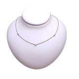 ティファニー TIFFANY＆CO バイザヤードネックレス Pt950/3PD ジュエリー