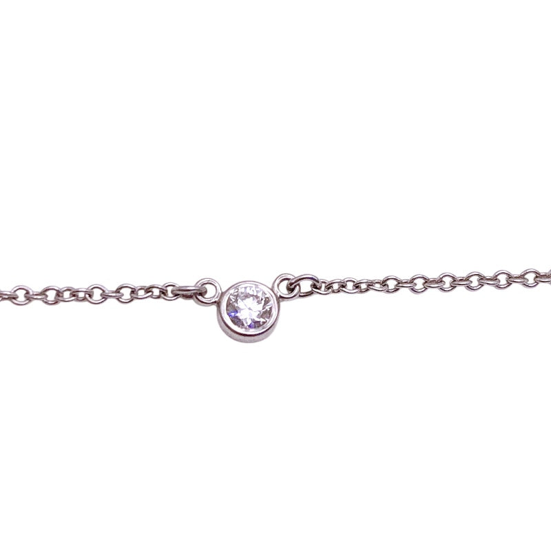 ティファニー TIFFANY＆CO バイザヤードネックレス Pt950/3PD ジュエリー