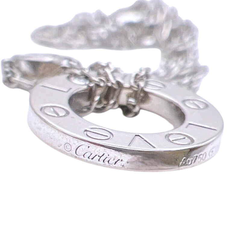 ティファニー TIFFANY＆CO ラブサークルブレス2Pダイヤ K18WG ジュエリー