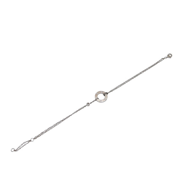 ティファニー TIFFANY＆CO ラブサークルブレス2Pダイヤ K18WG ジュエリー