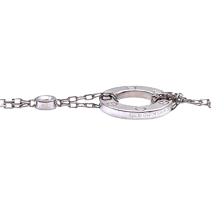 ティファニー TIFFANY＆CO ラブサークルブレス2Pダイヤ K18WG ジュエリー