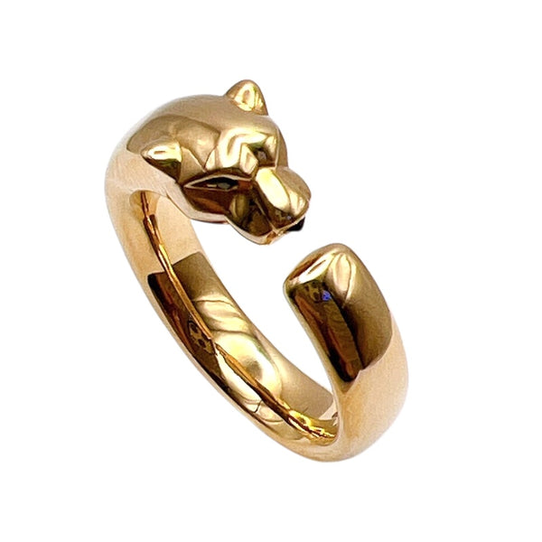 カルティエ Cartier パンテールドゥカルティエリング 750YG/オニキス/グリーンガーネット オニキス ジュエリー