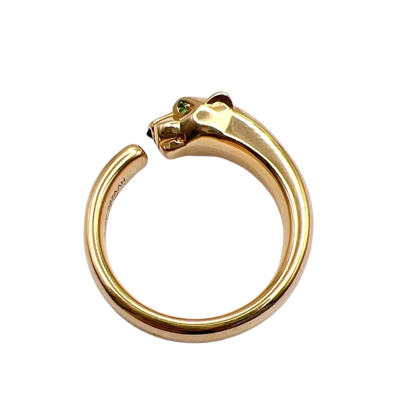 カルティエ Cartier パンテールドゥカルティエリング 750YG/オニキス/グリーンガーネット オニキス ジュエリー