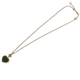 ショパール Chopard ハッピーハート ネックレス K18PG ダイヤモンド マラカイト ジュエリー