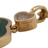 ショパール Chopard ハッピーハート ネックレス K18PG ダイヤモンド マラカイト ジュエリー