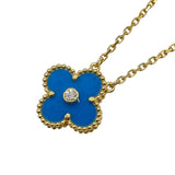 ヴァンクリーフ＆アーペル Van Cleef & Arpels ヴィンテージアルハンブラネックレス ゴールド Au750 ダイヤモンド ジュエリー
