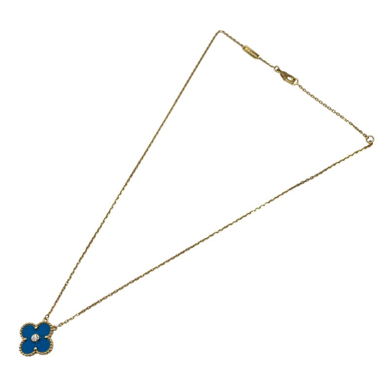 ヴァンクリーフ＆アーペル Van Cleef & Arpels ヴィンテージアルハンブラネックレス ゴールド Au750 ダイヤモンド ジュエリー