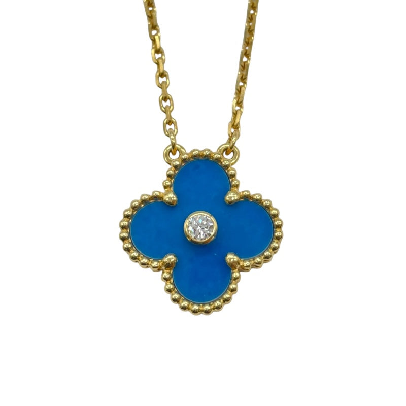 ヴァンクリーフ＆アーペル Van Cleef & Arpels ヴィンテージアルハンブラネックレス ゴールド Au750 ダイヤモンド ジュエリー