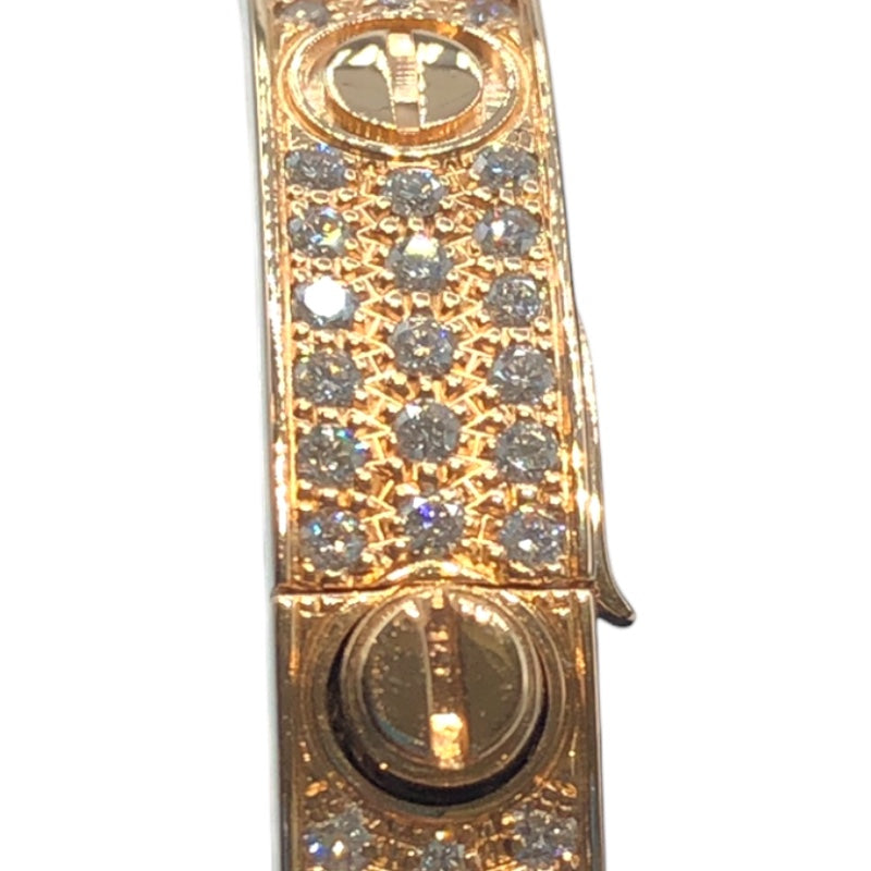 カルティエ Cartier ラブブレスパヴェダイヤ ピンクゴールド 750PG ジュエリー
