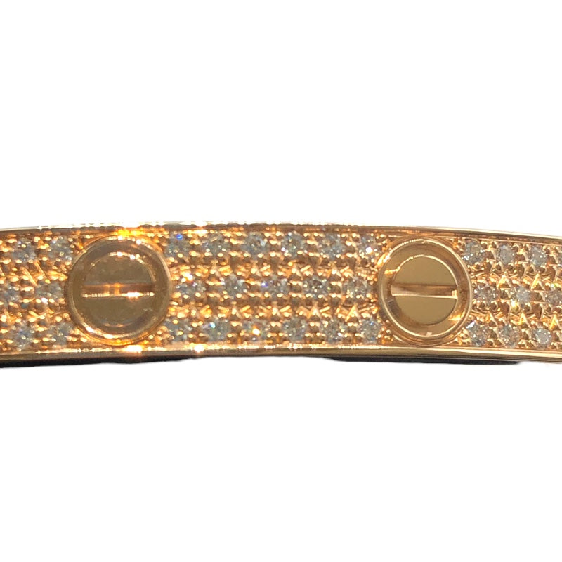 カルティエ Cartier ラブブレスパヴェダイヤ ピンクゴールド 750PG ジュエリー