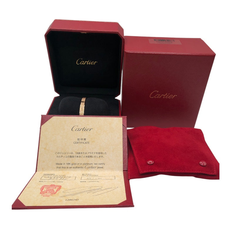 カルティエ Cartier ラブブレスパヴェダイヤ ピンクゴールド 750PG ジュエリー