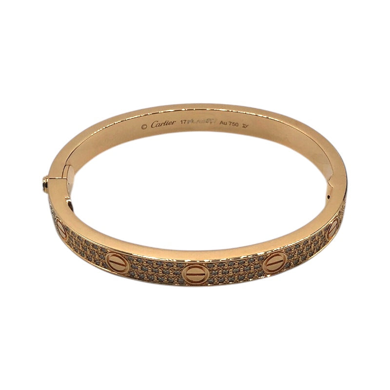 カルティエ Cartier ラブブレスパヴェダイヤ ピンクゴールド 750PG ジュエリー