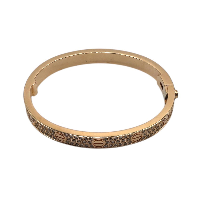 カルティエ Cartier ラブブレスパヴェダイヤ ピンクゴールド 750PG ジュエリー