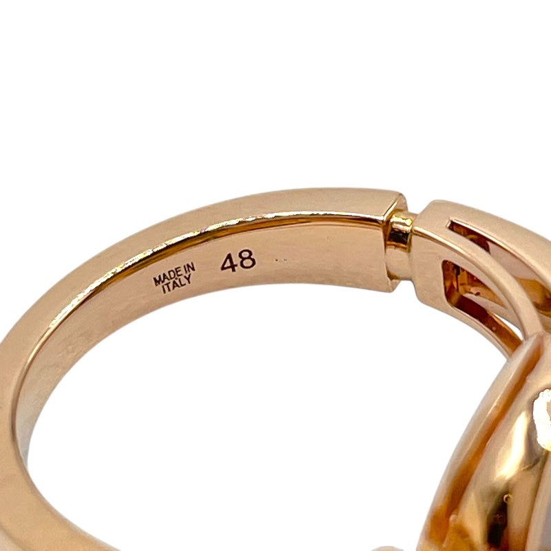 18Kピンクゴールド ブルガリ・ブルガリ リング ブルガリ BVLGARI ブルガリブルガリオープンワークリング ピンク