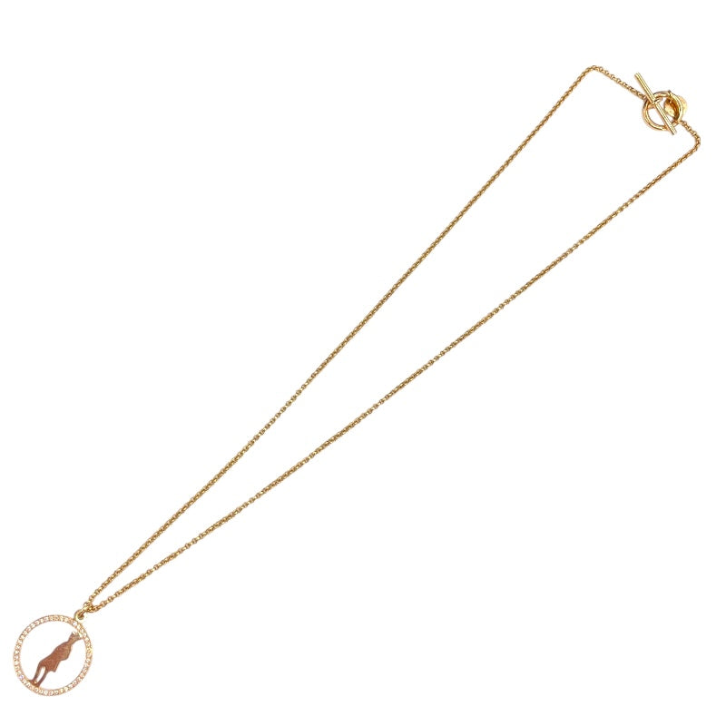エルメス HERMES サークルラウンドネックレス 750PG/ダイヤモンド ジュエリー