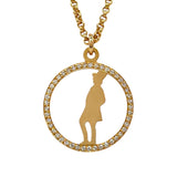 エルメス HERMES サークルラウンドネックレス 750PG/ダイヤモンド ジュエリー