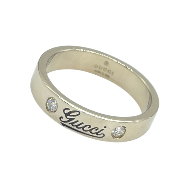 グッチ GUCCI アイコンプリントリング 750WG ジュエリー