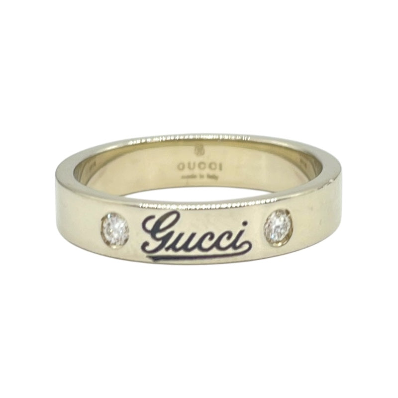 グッチ GUCCI アイコンプリントリング 750WG ジュエリー