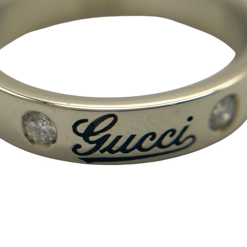 グッチ GUCCI アイコンプリントリング 750WG ジュエリー
