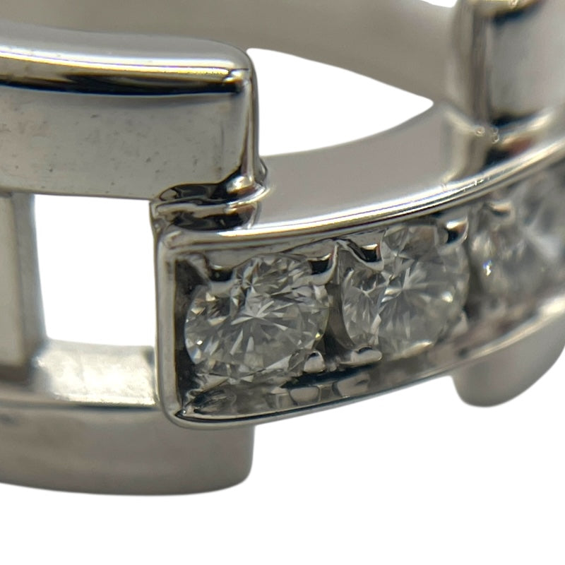 ティファニー TIFFANY＆CO アトラスオープンリング 750WG/ダイヤモンド ジュエリー