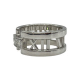 ティファニー TIFFANY＆CO アトラスオープンリング 750WG/ダイヤモンド ジュエリー
