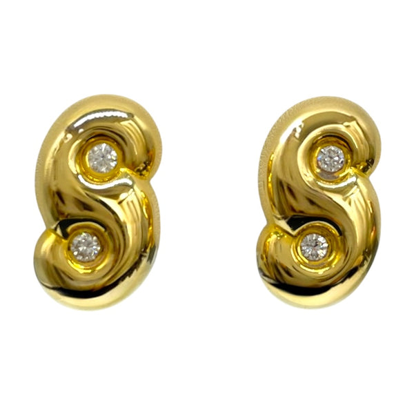 ミキモト MIKIMOTO イヤリング K18 ダイヤモンド ジュエリー