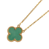 ヴァンクリーフ＆アーペル Van Cleef & Arpels ヴィンテージアルハンブラ ネックレス 750YG マラカイト ジュエリー