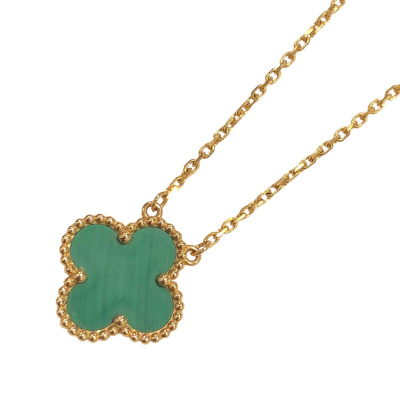 ヴァンクリーフ＆アーペル Van Cleef & Arpels ヴィンテージアルハンブラ ネックレス 750YG マラカイト ジュエリー