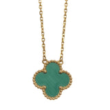 ヴァンクリーフ＆アーペル Van Cleef & Arpels ヴィンテージアルハンブラ ネックレス 750YG マラカイト ジュエリー