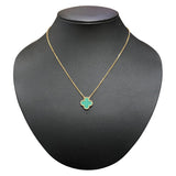 ヴァンクリーフ＆アーペル Van Cleef & Arpels ヴィンテージアルハンブラ ネックレス 750YG マラカイト ジュエリー
