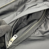 プラダ PRADA トライアングルロゴナイロン切替ブルゾン UMG116 ネイビー ウール メンズ パーカー