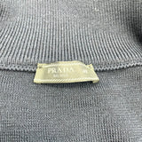 プラダ PRADA トライアングルロゴナイロン切替ブルゾン UMG116 ネイビー ウール メンズ パーカー