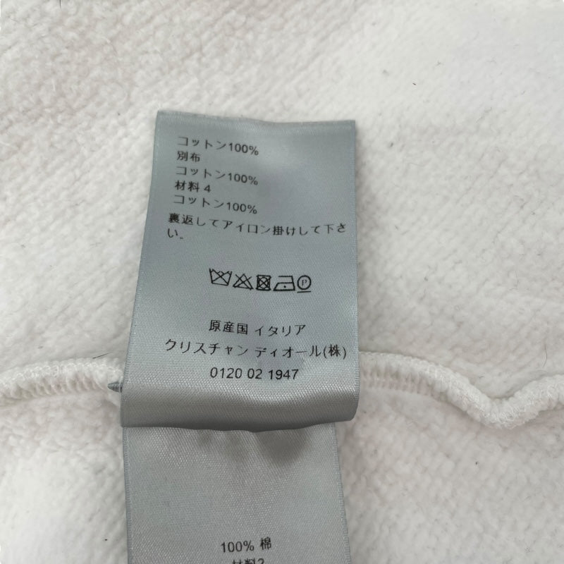 クリスチャン・ディオール Christian Dior オブリーク総柄 テリーコットン スウェットパーカー 013J605C0607 ホワイト コットン メンズ パーカー