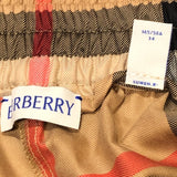 バーバリー BURBERRY チェック柄ワイドイージーパンツ 8085656 ベージュ コットン コットン レディース パンツ