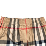 バーバリー BURBERRY チェック柄ワイドイージーパンツ 8085656 ベージュ コットン コットン レディース パンツ