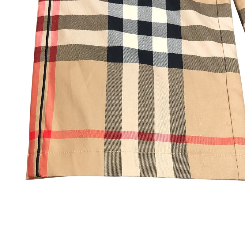 バーバリー BURBERRY チェック柄ワイドイージーパンツ 8085656 ベージュ コットン コットン レディース パンツ