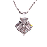 カルティエ Cartier リフレクション ドゥ カルティエ ダイヤ ネックレス シルバー K18WG ダイヤモンド ジュエリー
