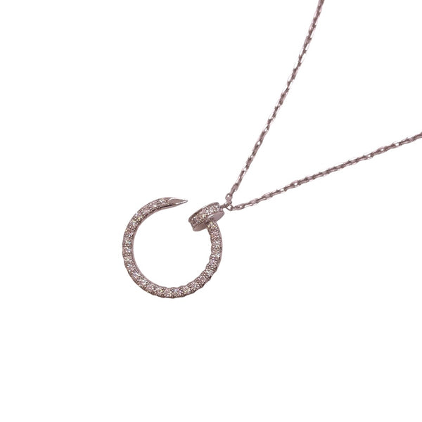 カルティエ Cartier ジュストアンクル ダイヤネックレス 750WG/ダイヤモンド ダイヤモンド ジュエリー