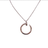 カルティエ Cartier ジュストアンクル ダイヤネックレス 750WG/ダイヤモンド ダイヤモンド ジュエリー